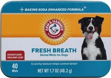 Arm & Hammer for Pets Dental Mints for Dogs, Fresh Breath - 40 Count