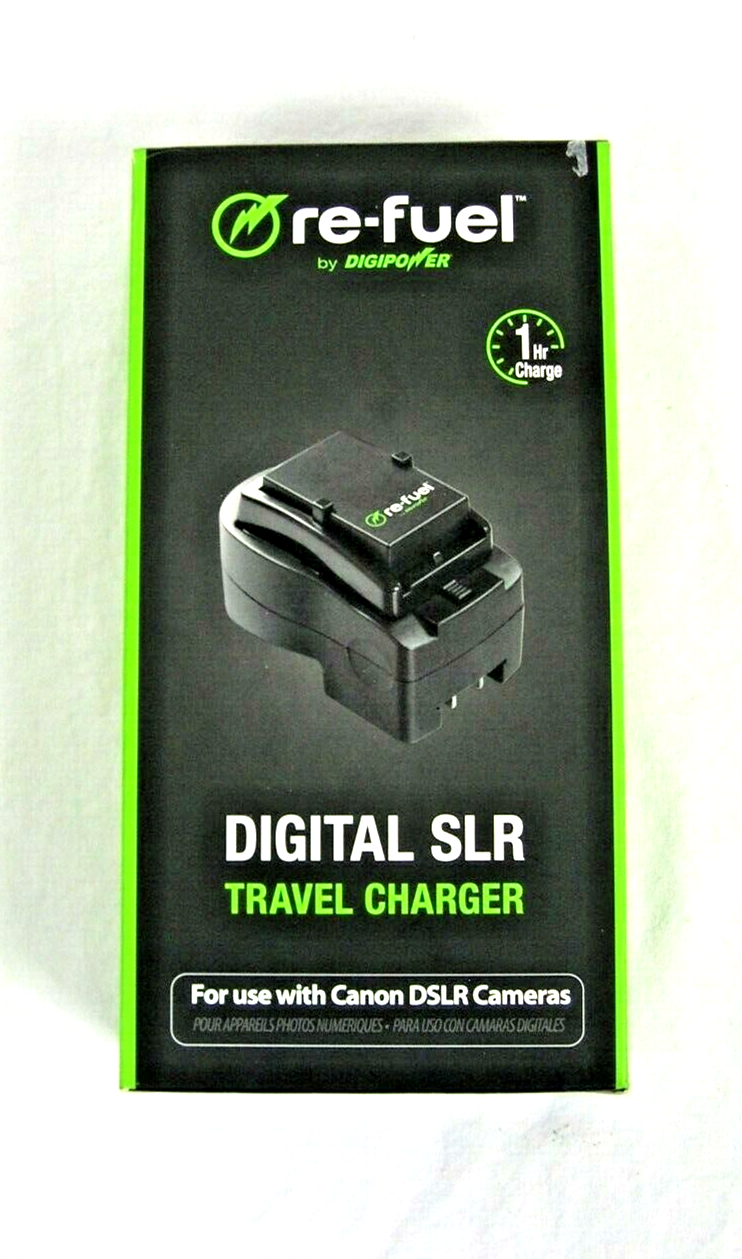 DigiPower Refuel Digital SLR Travel Charger for use with Canon DSLR