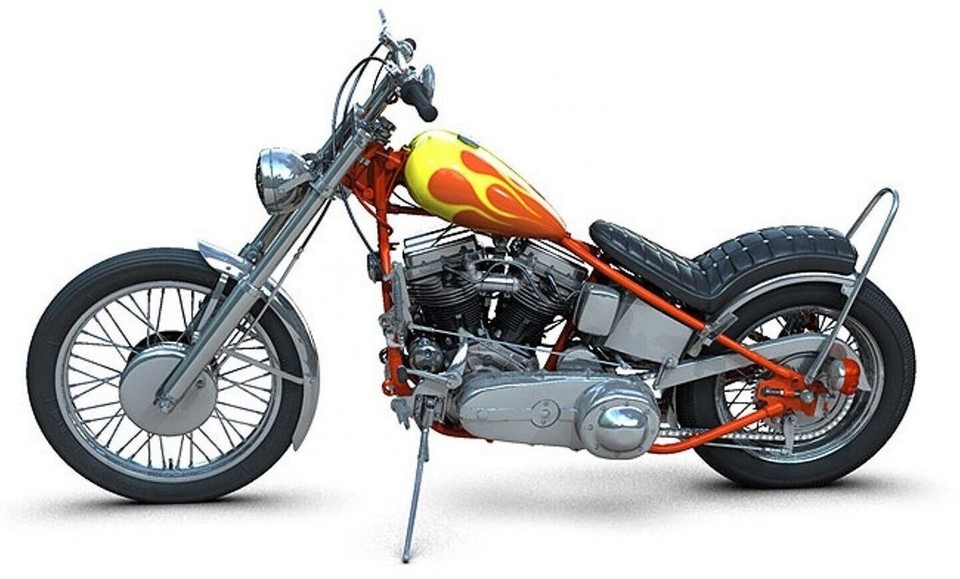 Harley Davidson Motorcycle Easy Rider Captain America1:10SCALE METAL ...