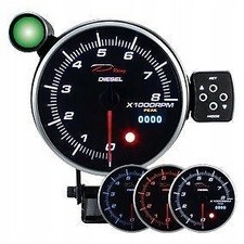 NEUF TOP TUNING GAUGE DP-ZE-097 PK DUAL REV COUNTER DIESEL 115 MM