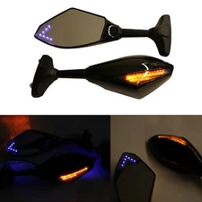 FOR KAWASAKI NINJA 650R 500R 250R 636 2X MOTORCYCLE LED TURN SIGNAL MIRRORS