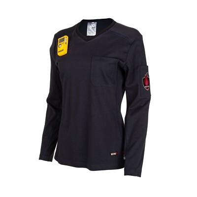 Proactive FR Women s Flame Resistant Crew Shirt (2X-LARGE) -NAVY BLUE SHIP TODAY