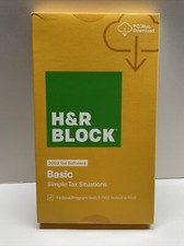 H R Block 2022 Tax Software - Basic Simple Tax Situations PC/MAC  SEALED BOX