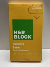 H&R Block 2022 Tax Software - Basic Simple Tax Situations PC/MAC ~ SEALED BOX