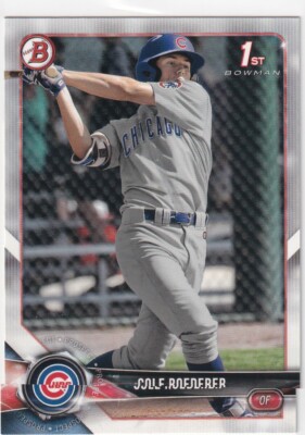 2018 BOWMAN 1ST RC COLE ROEDERER CHICAGO CUBS FIRST ROOKIE (QTY) S4441