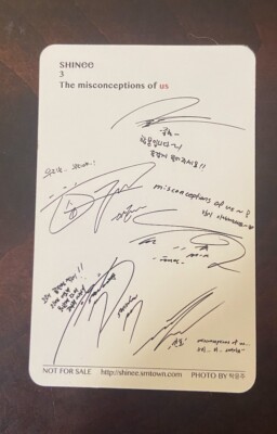 SHINee - The Misconceptions of US Album | Group Photocard | eBay