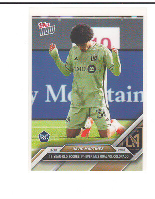 2024 Topps Now MLS #27 David Martinez RC