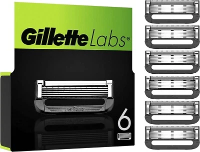 Pack 6 Lames GILLETTE LABS Rasoir de rechange Paquet Gilette ProGlide Fusion 5*