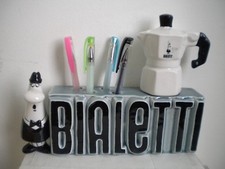 §§ ESPOSITORE PORTAPENNE OMINO BAFFI BIALETTI CAFFE' CERAMICA Figura  Carosello 