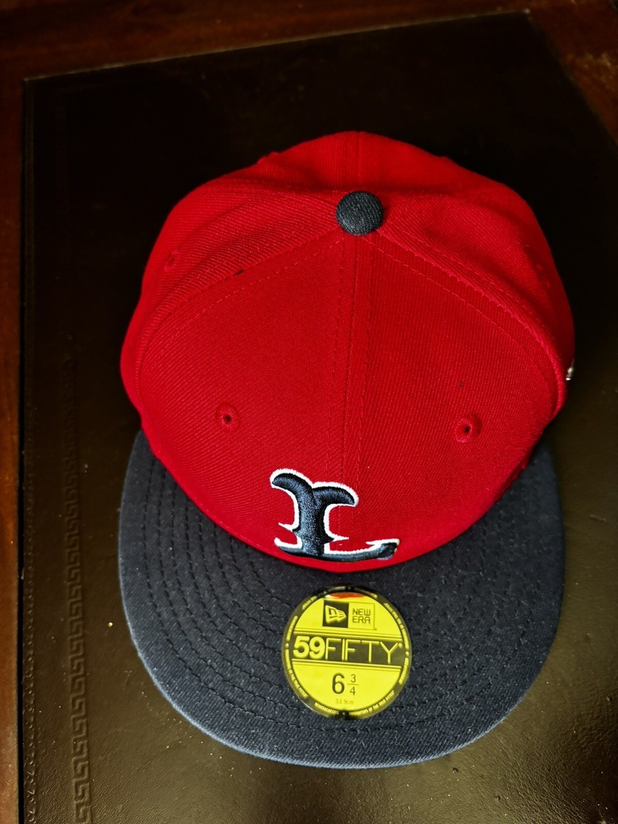 New Era 59Fifty Red Lowell Spinners size 6 3/4 fitted baseball hat