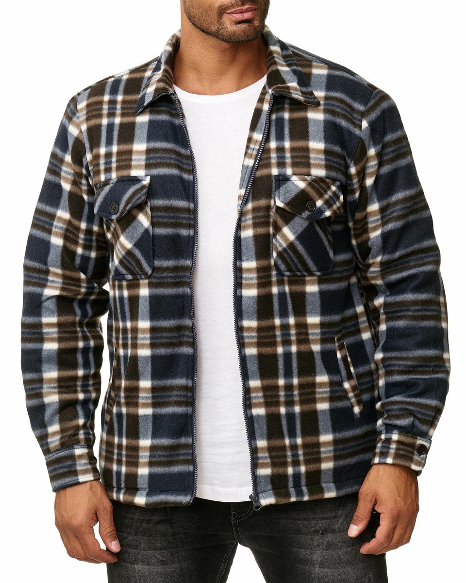 Camicia Termica Uomo Holzfäller - Flanella A Quadretti Con Cappuccio E Cerniera, Perfetta Per Lavoro E Sport - Foto 7