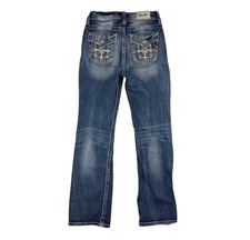 Miss Me Women  s Jeans Mid-Rise Curvy Boot Faded Blue Size 28 x 31.5