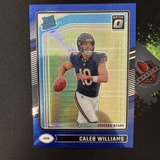 2024 Optic Football Caleb Williams Blue Hyper Prizm Rookie RC #201 Bears