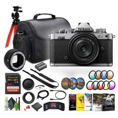Nikon Z fc Mirrorless Digital Camera New + Z 28mm Lens + FTZ II Mount Adapter +