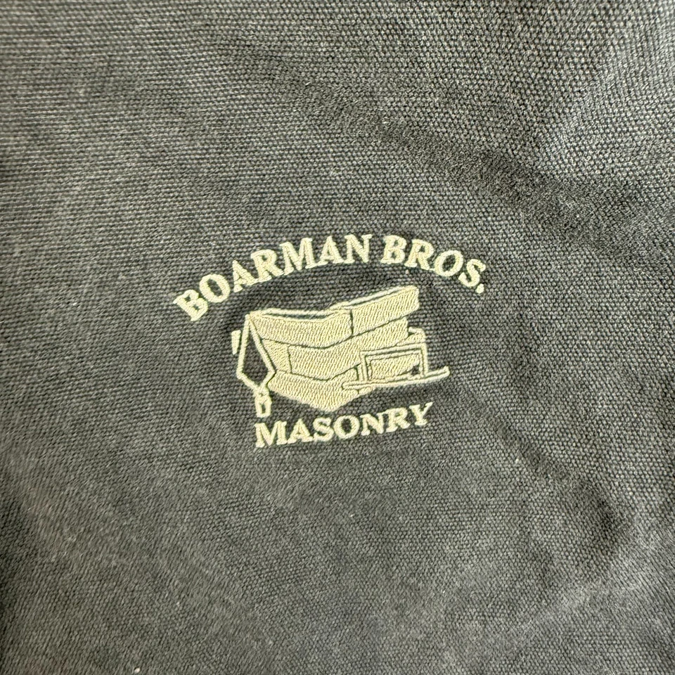 Vintage Canvas Jacket Men's 3XL Hooded Duck MDT Blue Workwear Quilt Lined Faded - Image 4 of 4