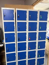 4x Atlas 6 Door Lockers With Keys And Key Tags Used Good Condition 180x30x30cm