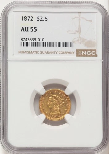 1872-P Liberty Quarter Eagle — photo from the most recent tracked eBay sale
