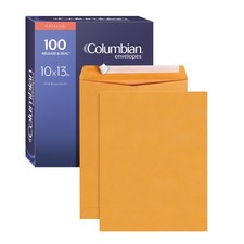 Catalog Envelopes 10 x 13 Brown Kraft Self Seal 28 lb 100 Per Box COLO335