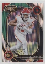 2024 Panini Select Club Level Black & Green Shock Prizm Rashee Rice #288 11yh