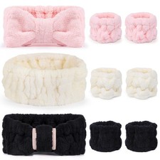 9 Pcs Spa Headband for Washing Face,Skincare Headband and Wristband Set,Women