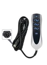 For Okin 7 Button 7 Pin Lift Chair Recliner Remote Handset with USB / Bluelight