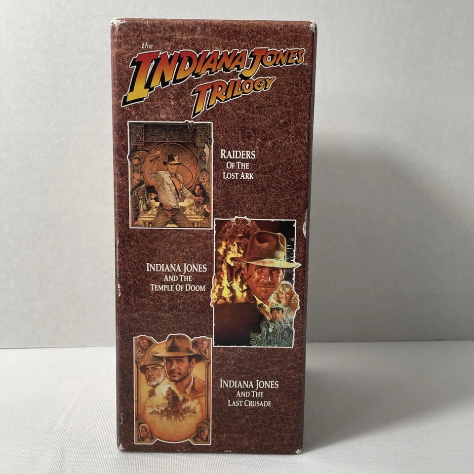 Indiana Jones Trilogy VHS, Raiders of the Lost Ark, Temple of Doom, Last Crusade - Image 3 of 4