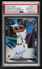2020 Topps Finest Firsts Yordan Alvarez #FFA-YA PSA 10 GEM MT Auto 12mg