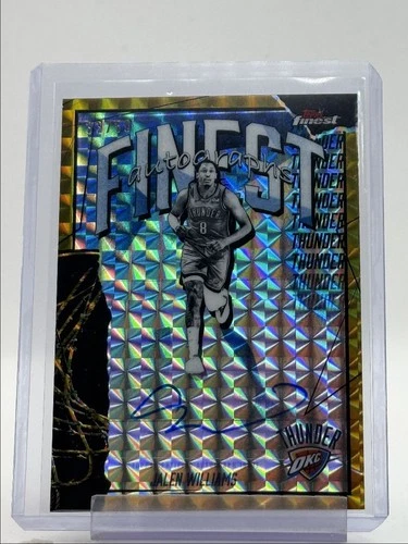 JALEN WILLIAMS 2025-26 TOPPS FINEST GOLD GEOMETRIC REFRACTOR AUTO /50 Q2264