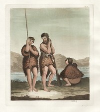 Dusky Sound New Zealand kostiumy stroje stroje stroje akwatinta akwatyna ferrario 1820