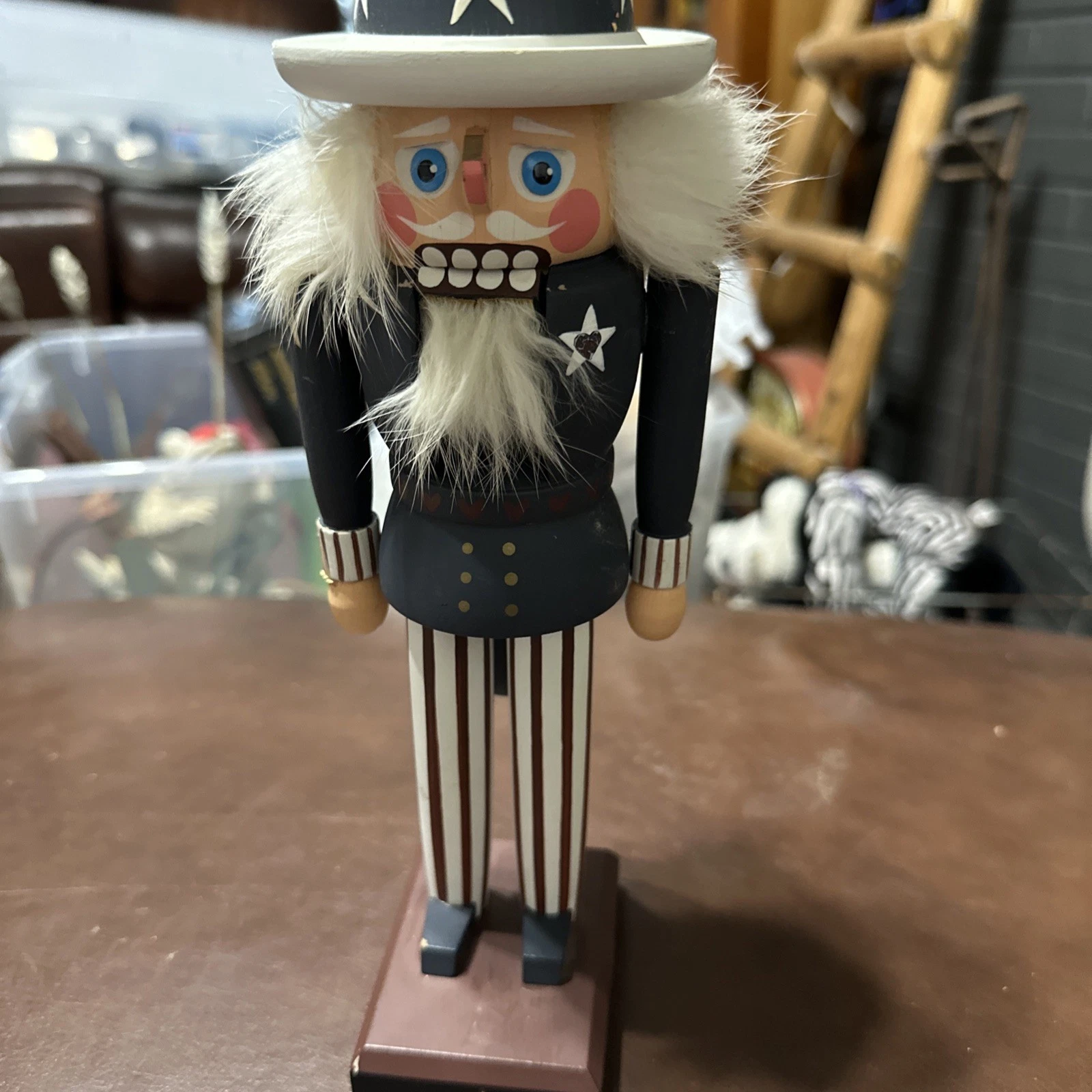 Erzgebirgeische German Nutcracker ￼ Uncle Sam ￼11 1/2”