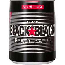 Lotte Black Black Chewing Gum Extra-Large Tablets 133g Made in JAPAN