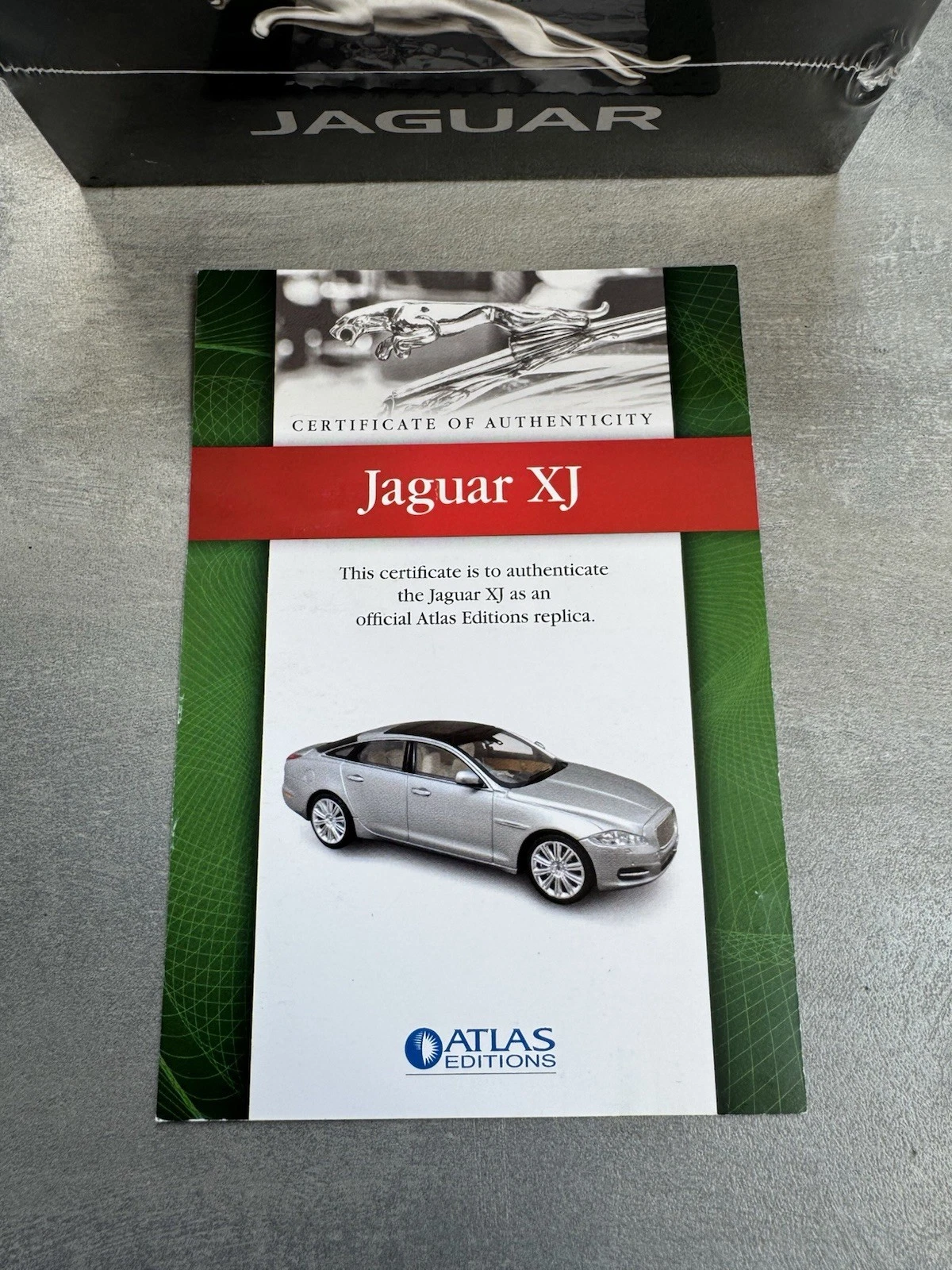 Jaguar XJ Silver Atlas Editions 1/43 Model Car 4641124 Sealed With Certificate 2