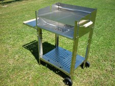 BARBECUE A LEGNA E CARBONELLA IN ACCIAIO INOX MODELLO 60G - ilSimo
