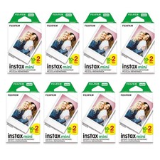 Fujifilm Instax Mini Instant Film 8 Twin Packs, 160 Total for Instax Cameras