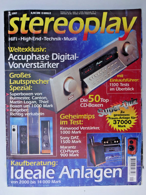 STEREOPLAY 1/97,ACCUPHASE DC 300,DYNAUDIO AUDIENCE 5,JBL LX 2,CANTON 21 DC,deVA
