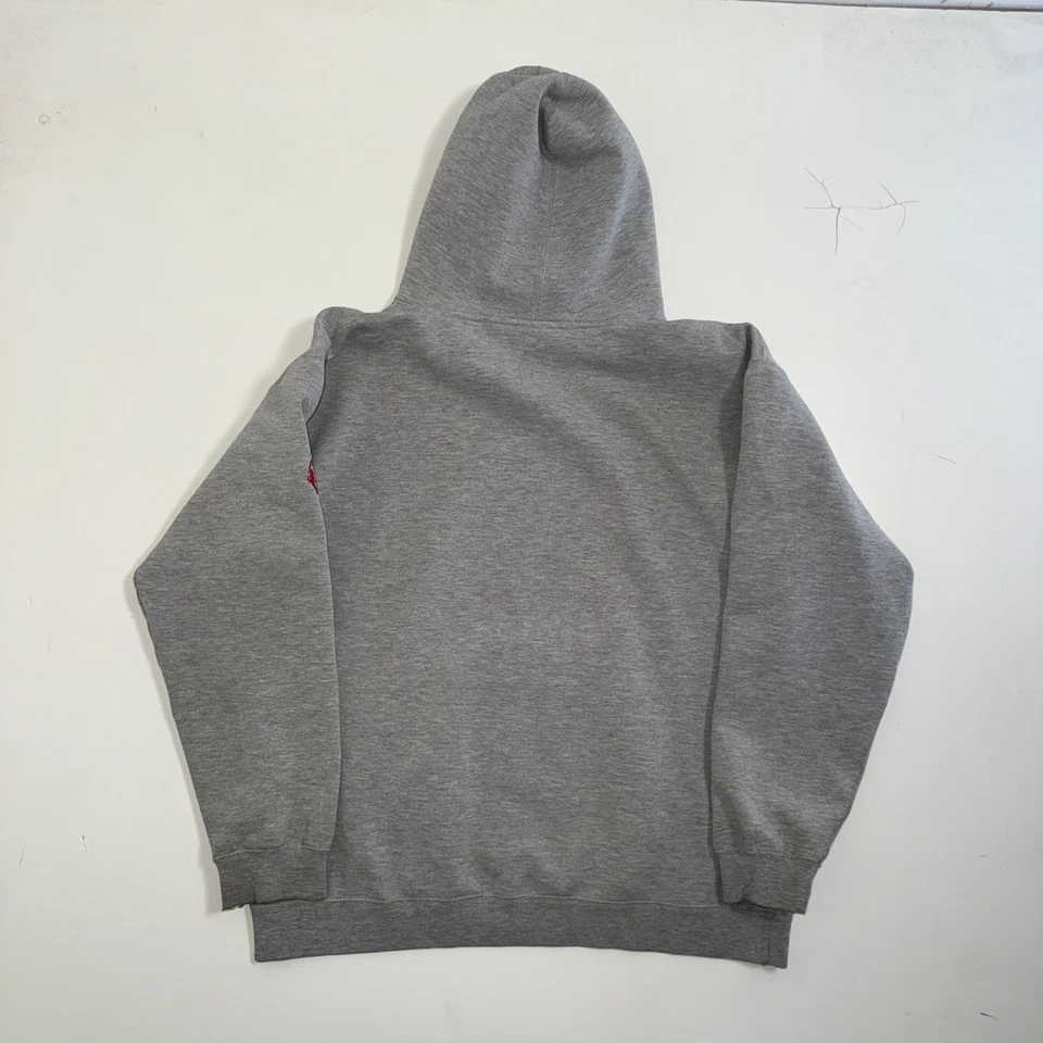 Moletom com capuz vintage Spitfire masculino tamanho grande cinza pulôver anos 90 Y2K skate - Imagem 2 de 4