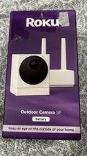 New Roku CW10005 Wi-Fi Battery Outdoor Smart Home SE Security Camera Open Box 