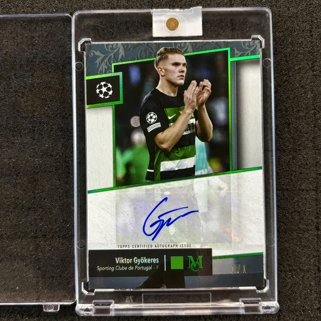2024-25 Topps Museum Viktor Gyökeres 1/1 Emerald Autograph One of One Sporting