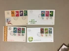 Four Israel fdc with FLOWERS multiple stamps