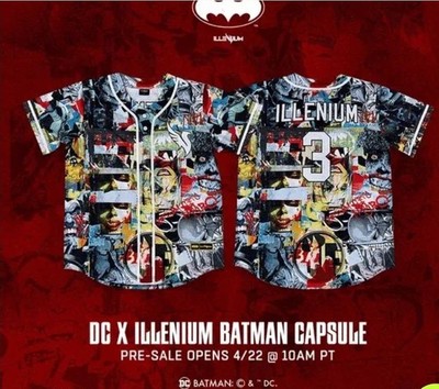 NEW Illenium Batman Jersey Size S Limited Edition Festival Rave Gear Rare 