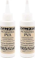 2 Pack White PVA Adhesive Fast Setting Glue for Bookbinding Arts and Crafts NEW