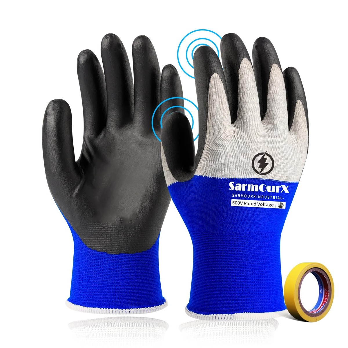Electrician Gloves Insulated 500V Electrician Safety Work Gloves