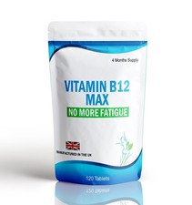 Vitamin B12 Max 1000mcg Tablets Reduce Tiredness And Fitigue Vit B12