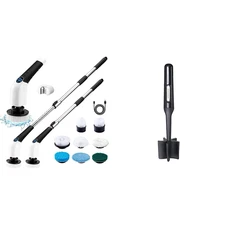 Electric Spin Scrubber, Cordless Cleaning Brush Power Shower Scrubber Long Handl