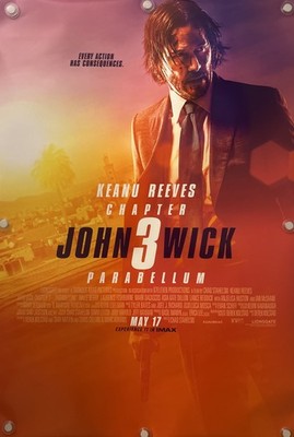 John Wick 3 パラベラムオリジナル　映画ポスター 27x40+額縁付き JOHN WICK 3: PARABELLUM Original One Sheet Movie Poster - 2019