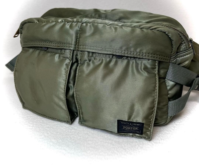 #ad YOSHIDA PORTER Tanker Waist Bag Shoulder bag Sage green unisex Japan Rare $98.00