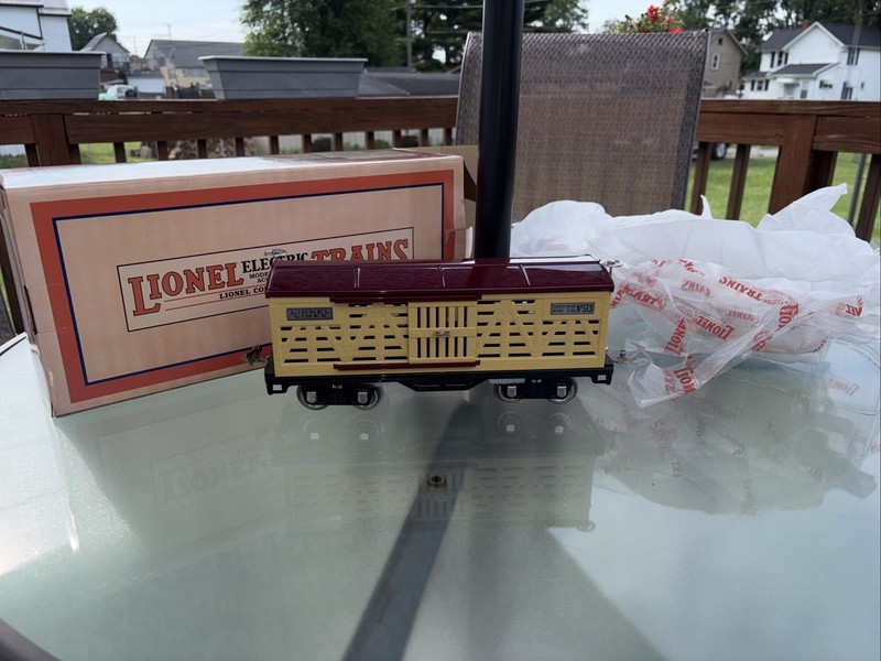 Lionel 513 Standard Gauge Cattle Car New In Box