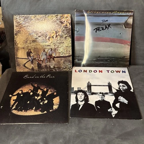 Paul McCartney Wings Band On The Run Vinyl Record Lot Of 4