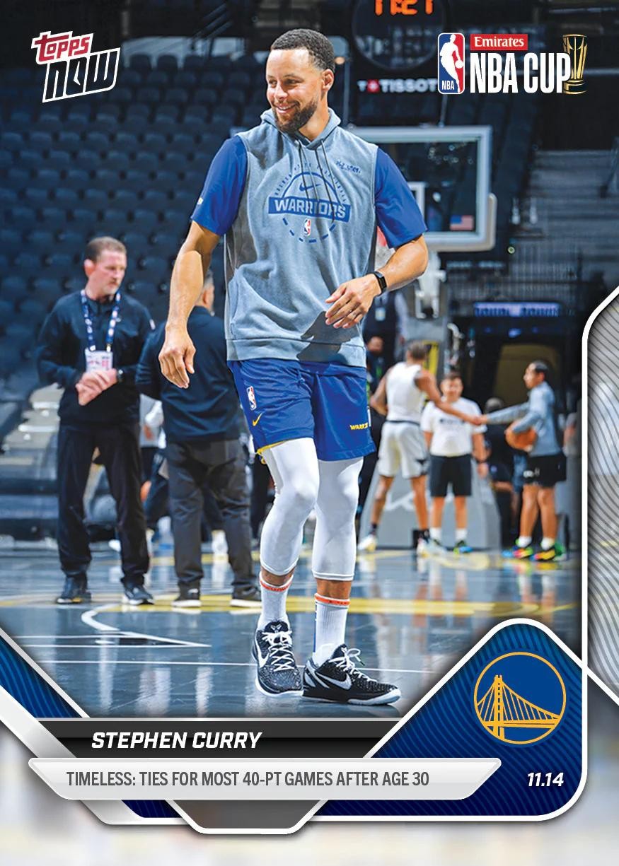 2025-26 Topps Now #55 Stephen Curry Image Variation SSSP