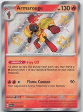 Armarouge 115/091 Shiny Rare Paldean Fates Pokemon Near Mint on eBay